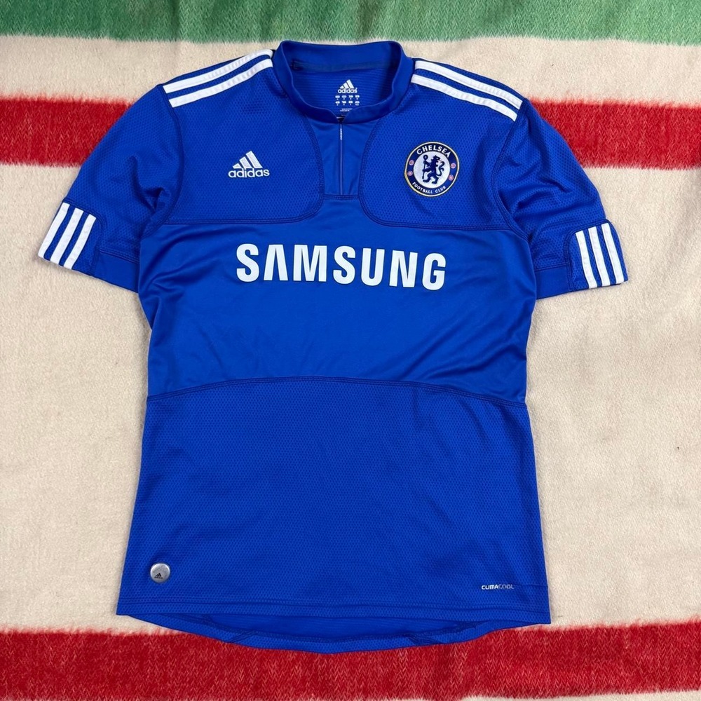 Adidas Chelsea FC 2009 Home Soccer Jersey Samsung Blue Mens Medium E84291